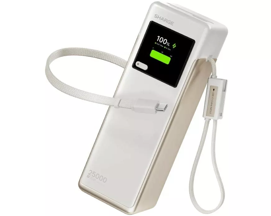 Sharge Powerbank HyperTower 170 WHI, 170 W, 25000 mAh