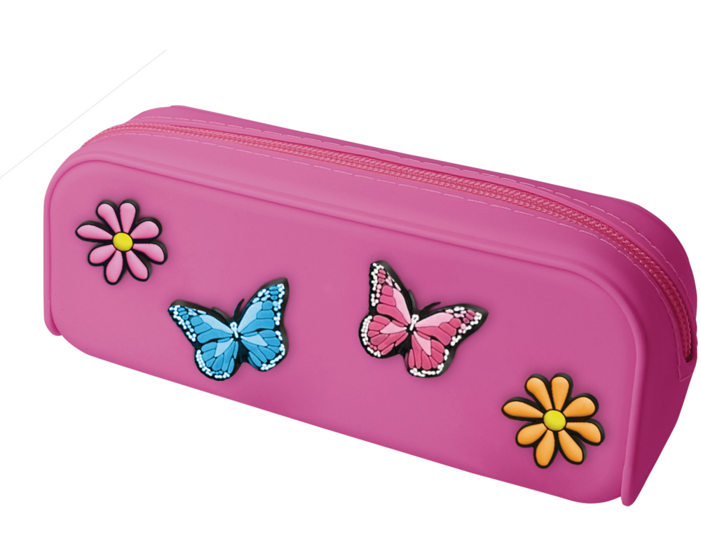 ONLINE Schlamperetui 10154/6 Butterfly Pins, Silikon