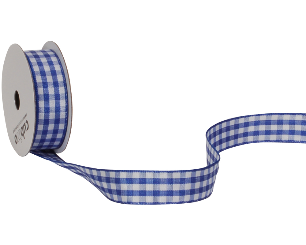 SPYK Band Cubino Vichy 1746.1554 15mmx3m blau-weiss