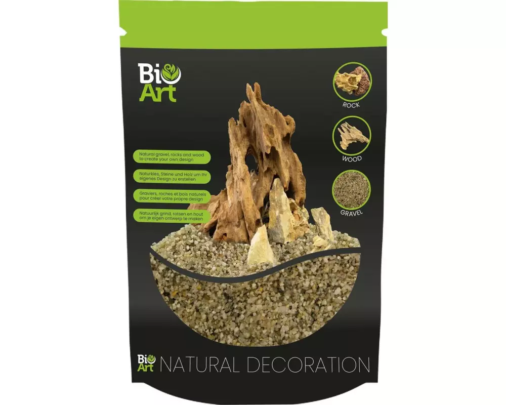 Bio Art Gravel Geel Naturkies Gelb, 800gr