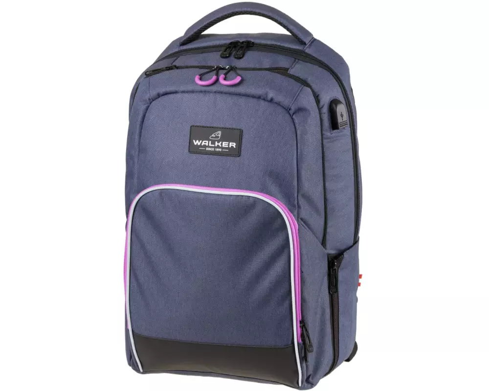 Walker Rucksack Walker College 31 l, ab 10 Jahren Blue Ivy/Pink