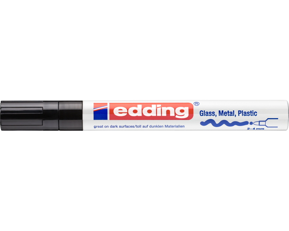 EDDING Paintmarker 750 2-4mm 750-1 CREA schwarz