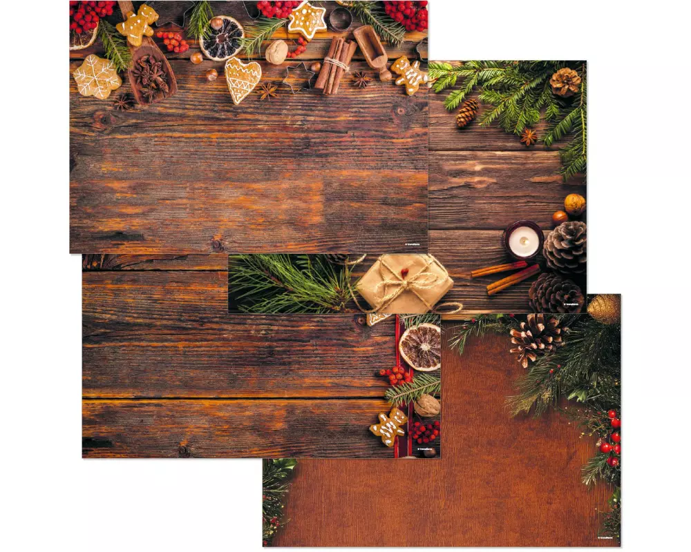 Trendform Papiertischset Winter Lodge 4 Sujets à 12 Blatt