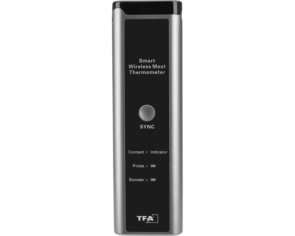 TFA Dostmann Fleischthermometer 14.1515.10 Digital Edelstahl Keramik Grau