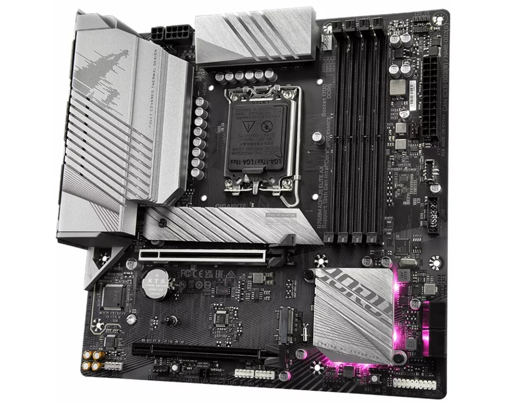 Gigabyte B760M AORUS ELITE AX LGA1700 4xDDR5 4xSATA 2xM.2 1xDP 1xHDMI