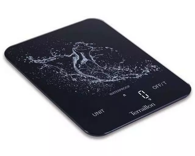 Terraillon Küchenwaage Aqua Resist Schwarz