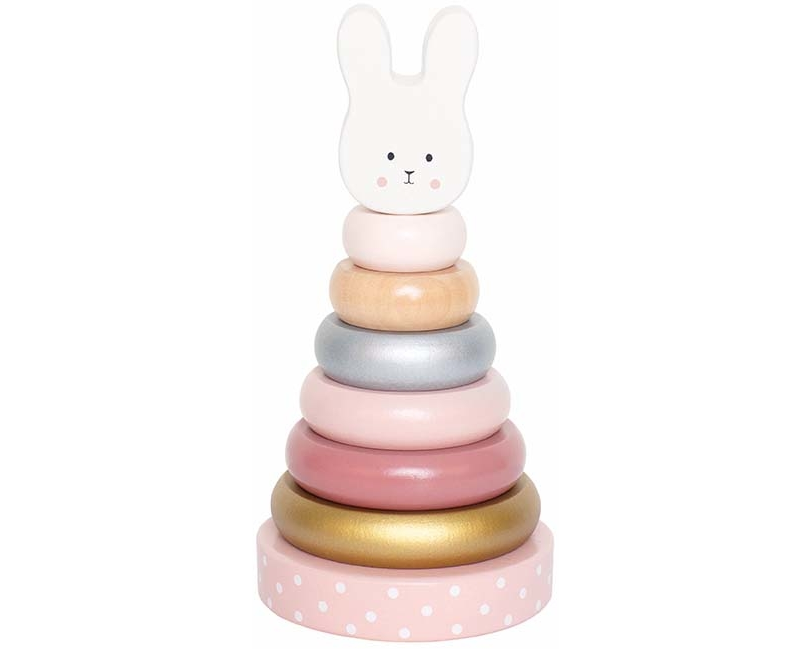JABADABADO Ringspiel Hase W7215 rosa 20x10cm