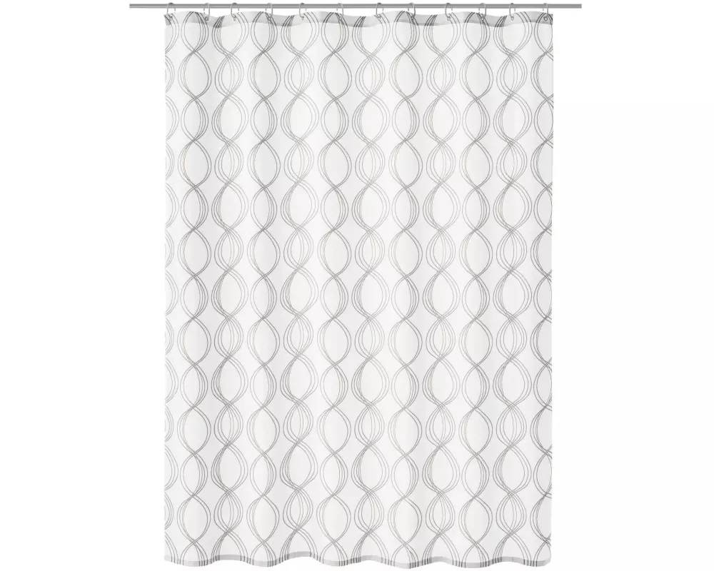 Kleine Wolke Duschvorhang Classy 120 x 200 cm, Weiss