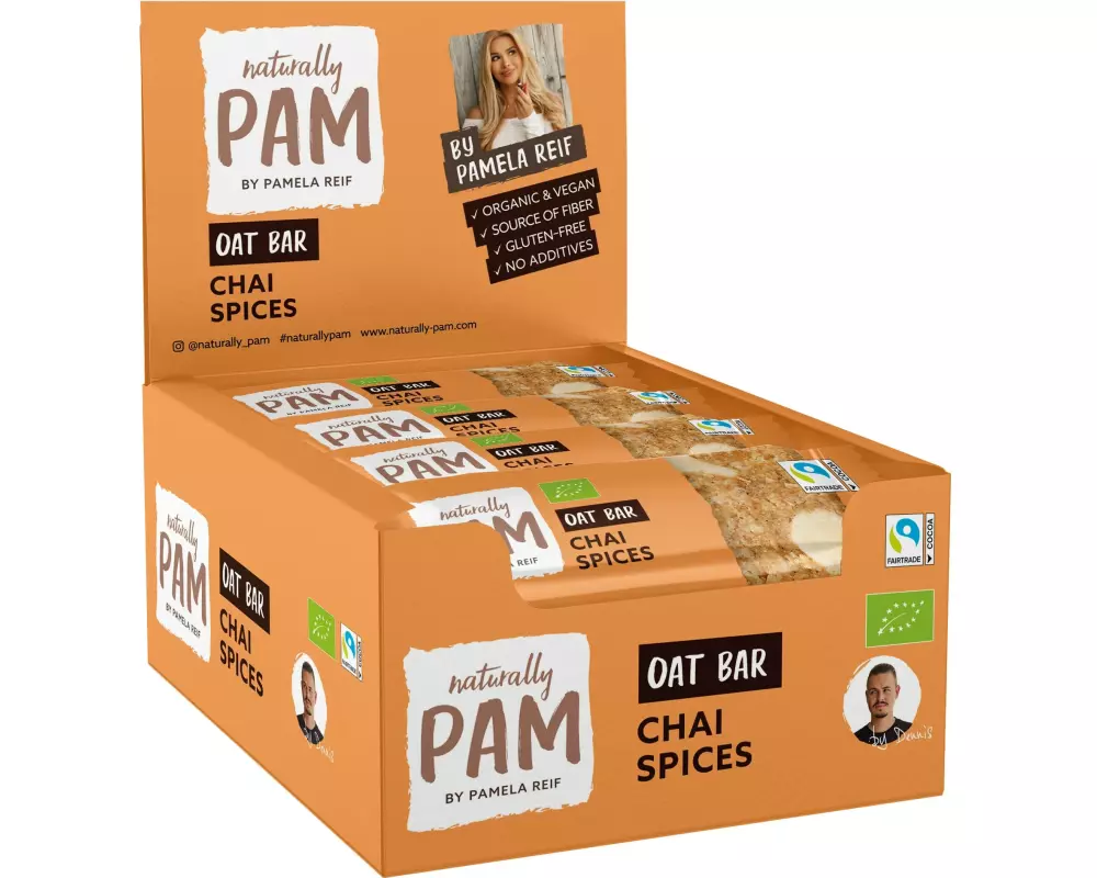 Naturally Pam Riegel Bio Oat Bar – Chai Spices 12 x 40 g
