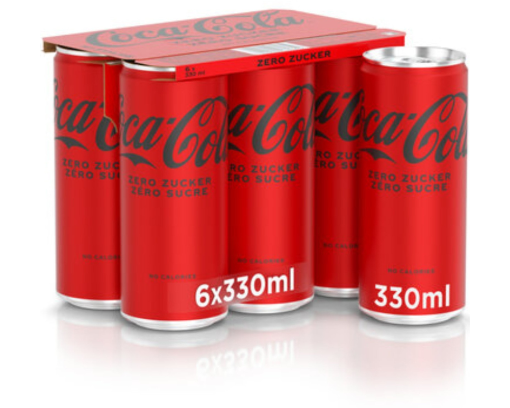 COCA COLA Zero 225305 33cl, 6 Stk.