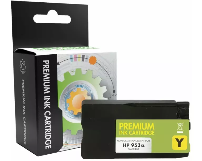 STATIC Ink cartridge compatible with HP F6U18AE 953XL yellow remanufactured 1.600 pages