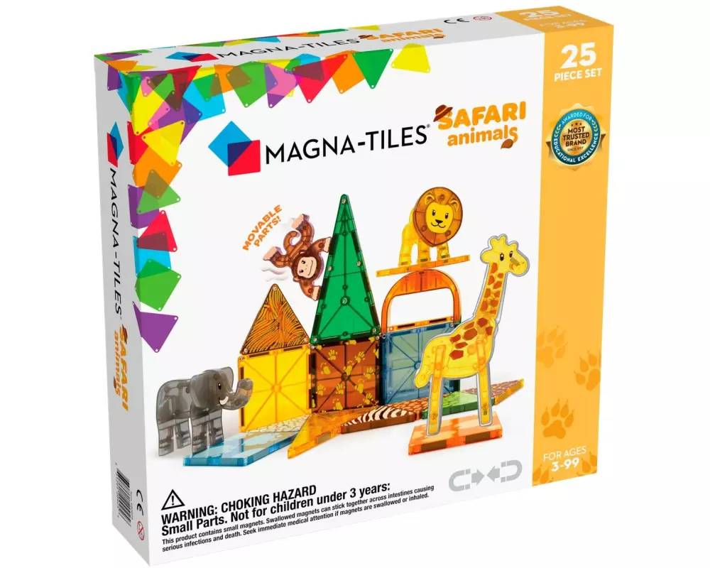 Magna-Tiles Safari-Tiere Set 25-teilig