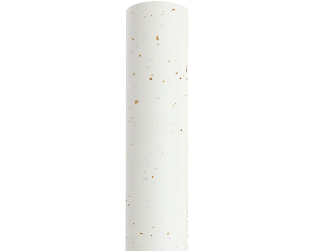 RICO DESIGN Geschenkpapier Natur 401267 Farbsprenkel, weiss 70x200cm