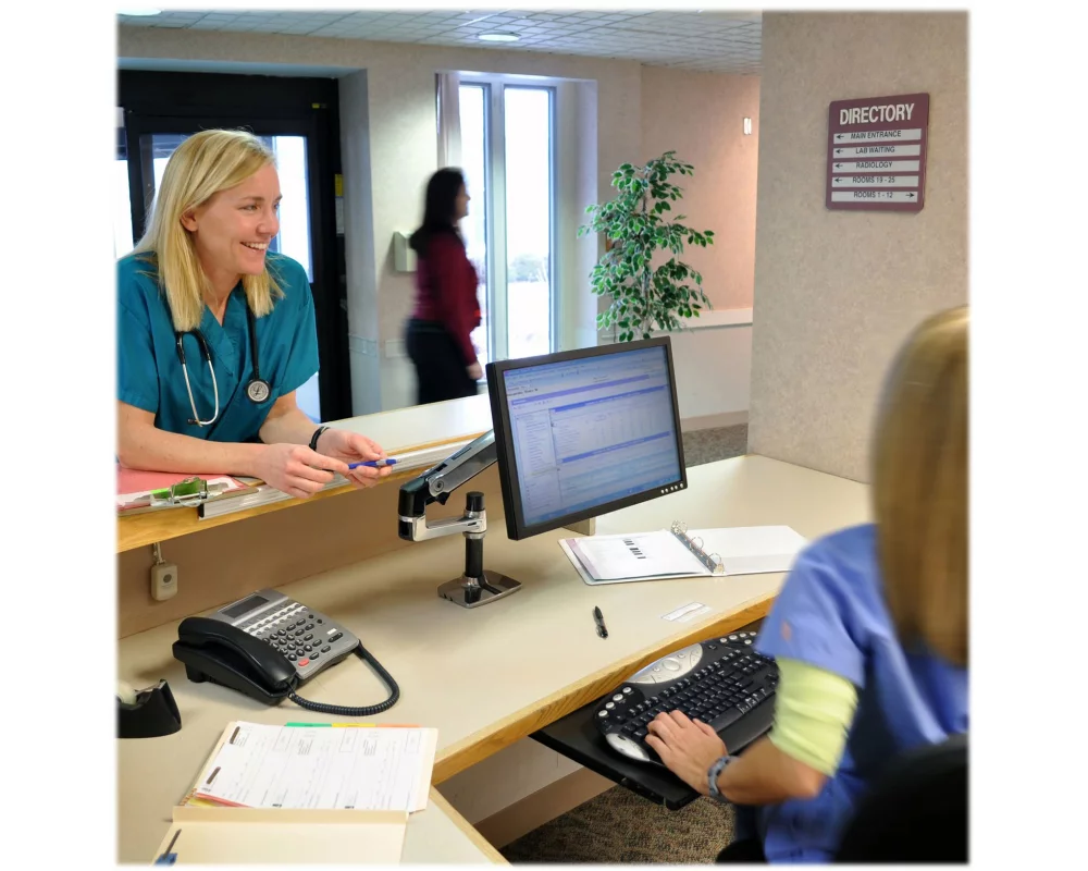 ERGOTRON desk mount, LX, 32 inch, 11kg, VESA 75x75+100x100mm, lift, pan, tilt, rotate