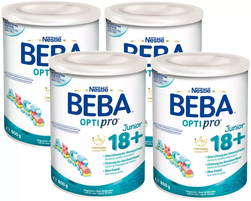 BEBA Juniormilch BEBA Optipro Junior 18+, 4x 800 g