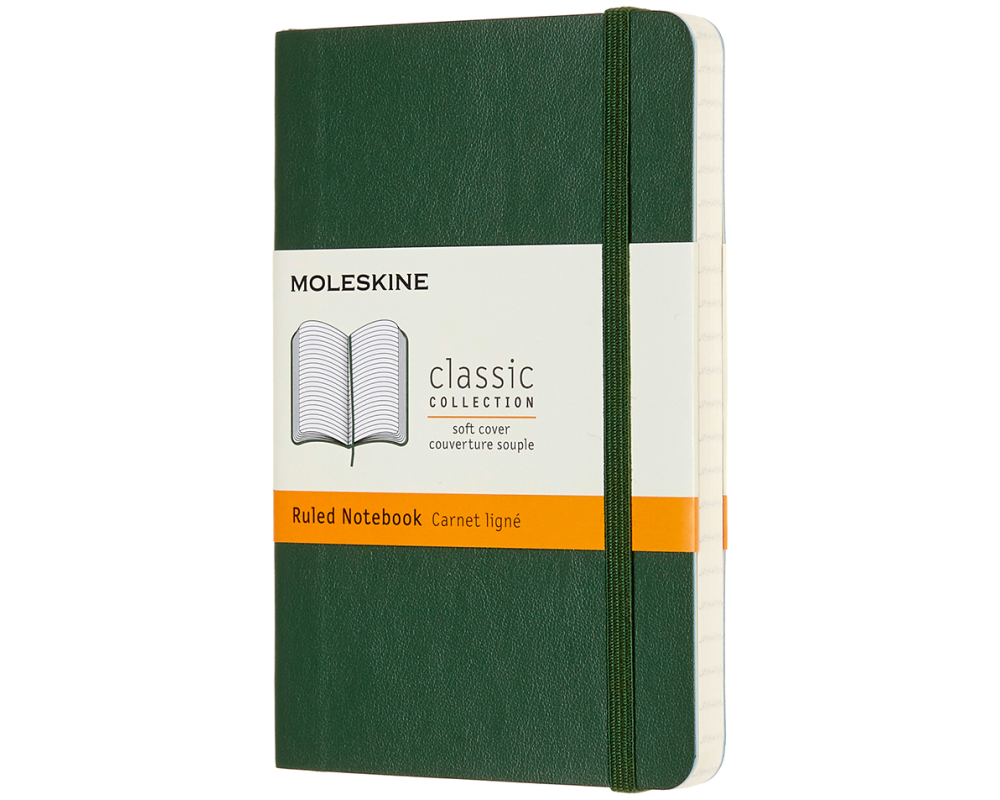 MOLESKINE Notizbuch SC P/A6 629148 liniert, myrtengrün, 192 S.
