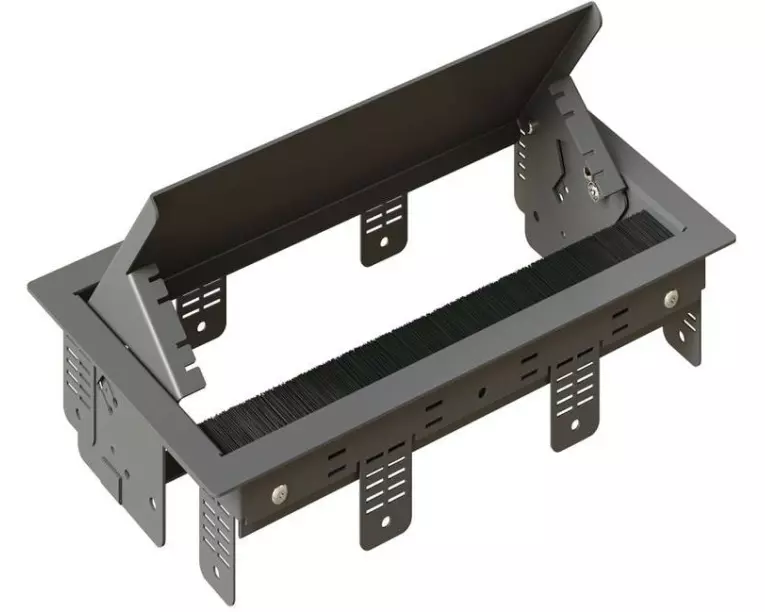 max connect Einbaurahmen BOX S 3-Fach Grau