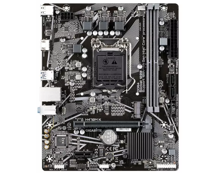 GIGABYTE H470M K LGA1200 2xDDR4 4xSATA 1xM.2 1xDP