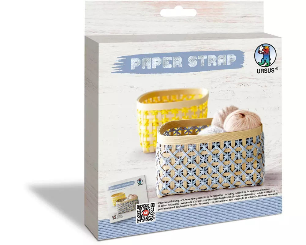 URSUS Bastelpapier Kamihimo 15 mm x 15 m, Hellblau