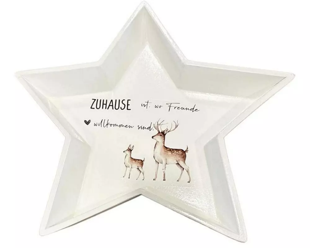 Dameco Weihnachtsdeko Zuhause ist da, wo Freunde... 41.5 x 40 cm