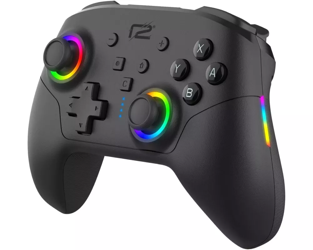 GAME Controller Pro Pad X2 LED Edition Schwarz für NSW 2