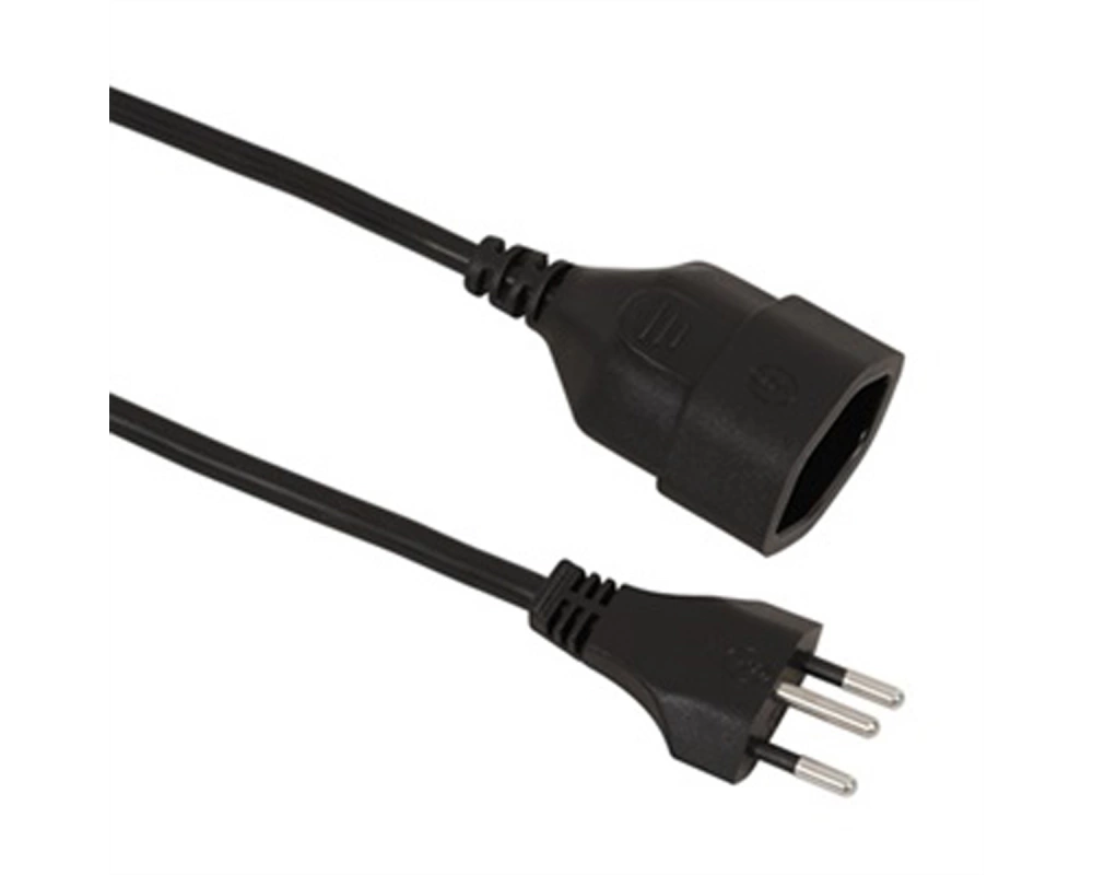 VALUE Verlängerungskabel T12/T13, schwarz, 5 m