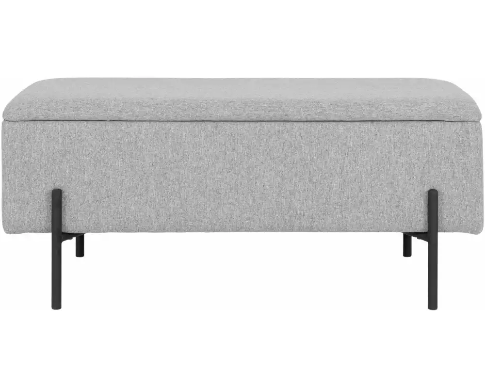 House Nordic Sitztruhe Watford 36.5 x 95 x 46 cm, Hellgrau