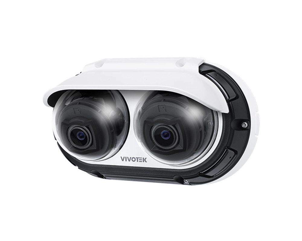 Vivotek MA9312-EHTV Vandal-Multisensor Kamera 2x 8 MP, 45.1-110.4°, IR-LED 20m