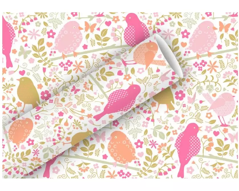 Braun + Company Geschenkpapier Sweet Paradise Rosé, 70 cm x 2 m