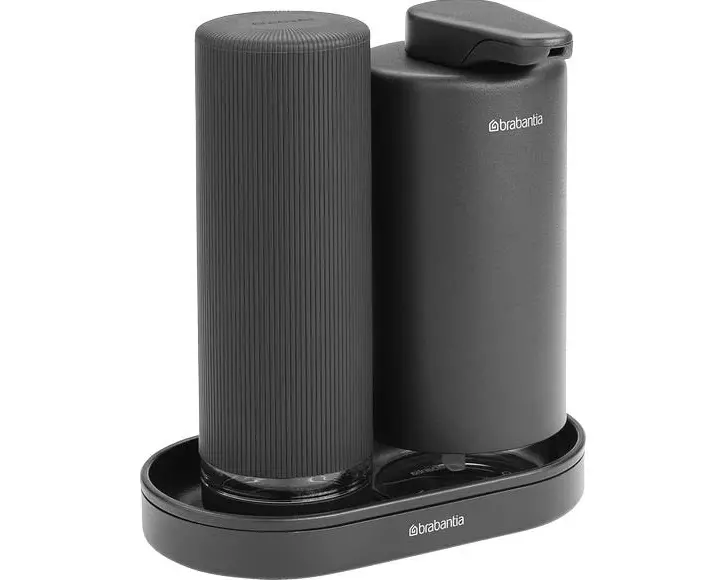 Brabantia Seifenspender-Set Sink Style 400 ml, Dunkelgrau