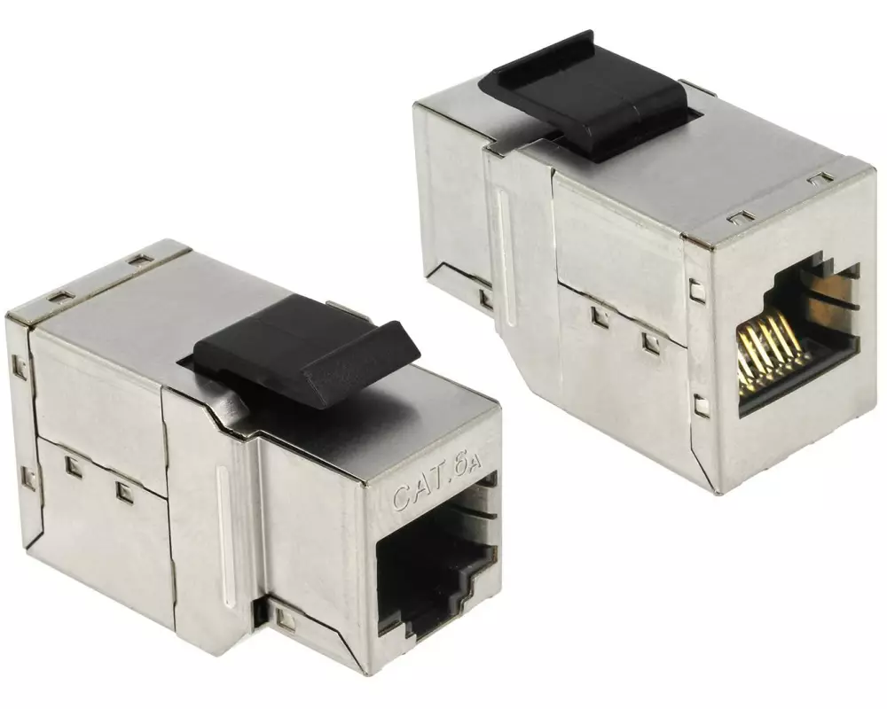 Delock Keystone-Modul RJ-45 - RJ-45, Cat.6A geschirmt