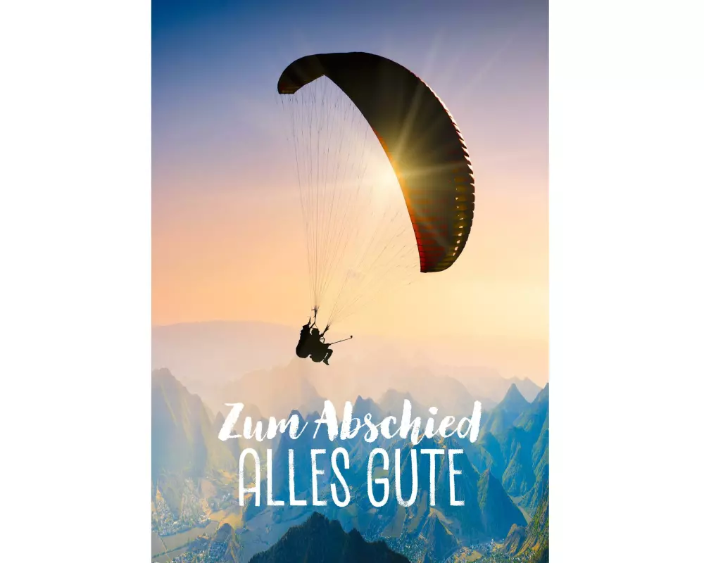 Cart Glückwunschkarte Abschied A4 (21 x 29.7 cm)