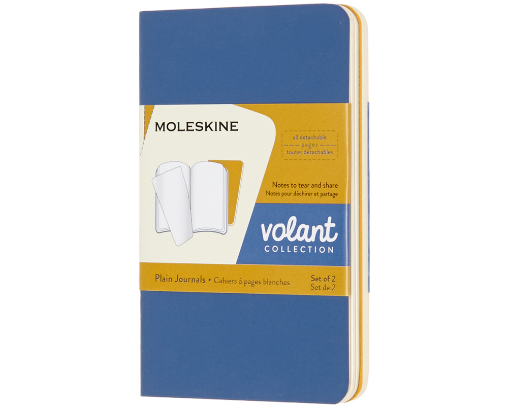 MOLESKINE Notizheft 2x 10.5x6.5cm 620558 blanko,feilchen/bernst.,56 S.