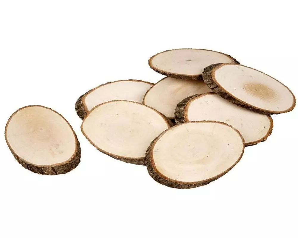 Creativ Company Holzscheiben 11 x 7.5 cm 12 Stück