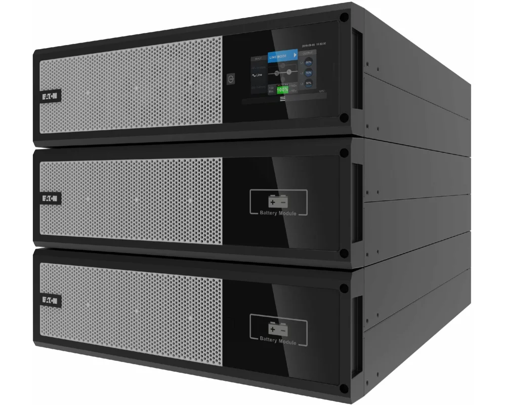 EATON 93PX 20kW RT9U Netpack 20kW 400V Power Module 3U 2xEBM 2x3U 3xRail kit Network card