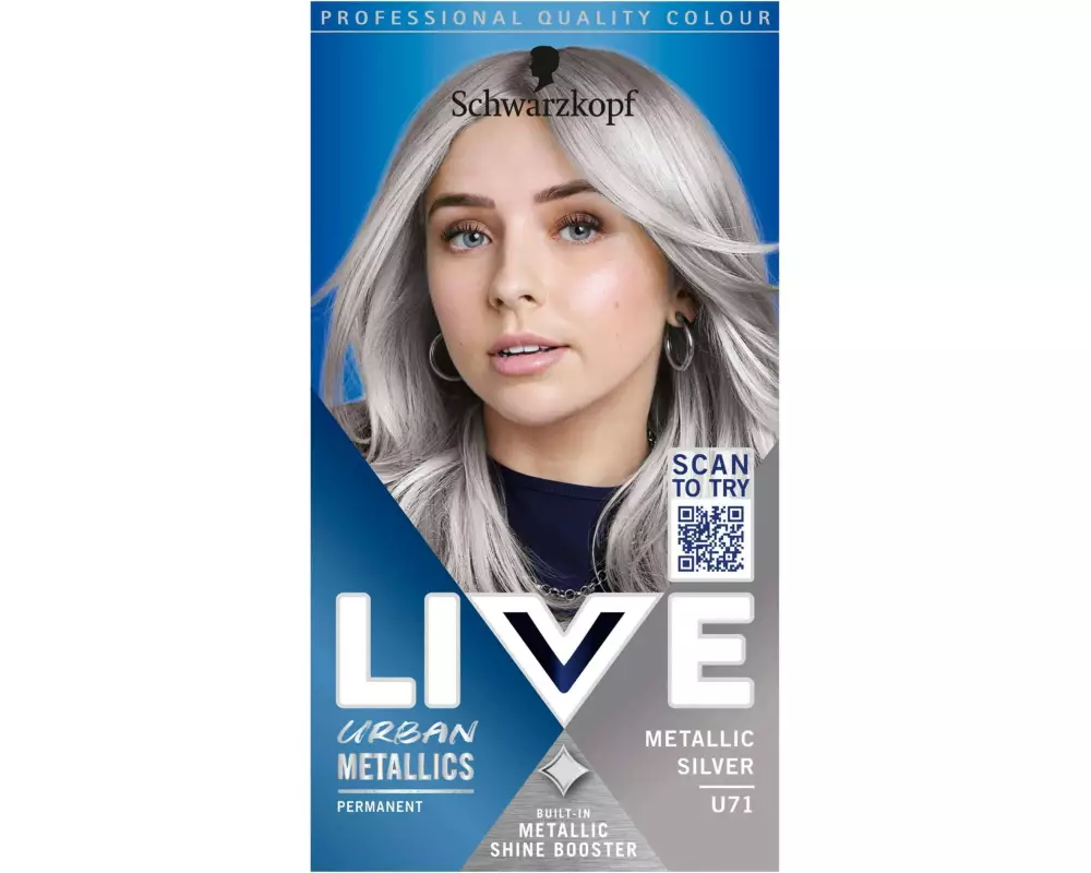 Schwarzkopf LIVE Haarcoloration Urban Metallics U71 Metallic Silver