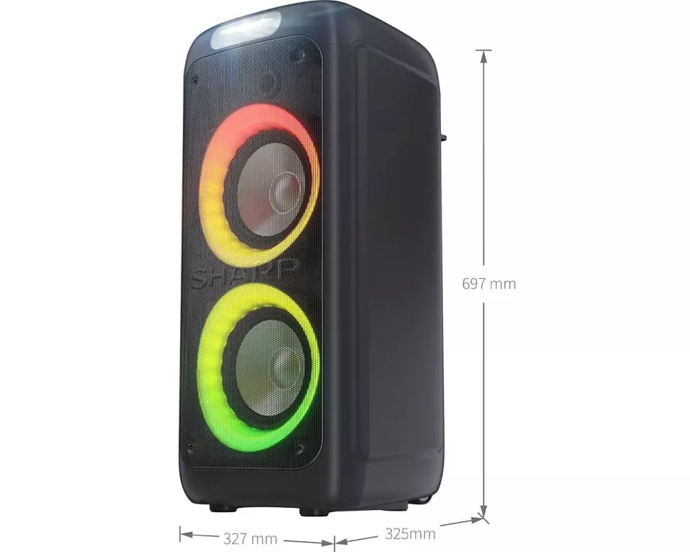 Sharp Beschallungsanlage 32.5 x 32.5 x 69.7 cm