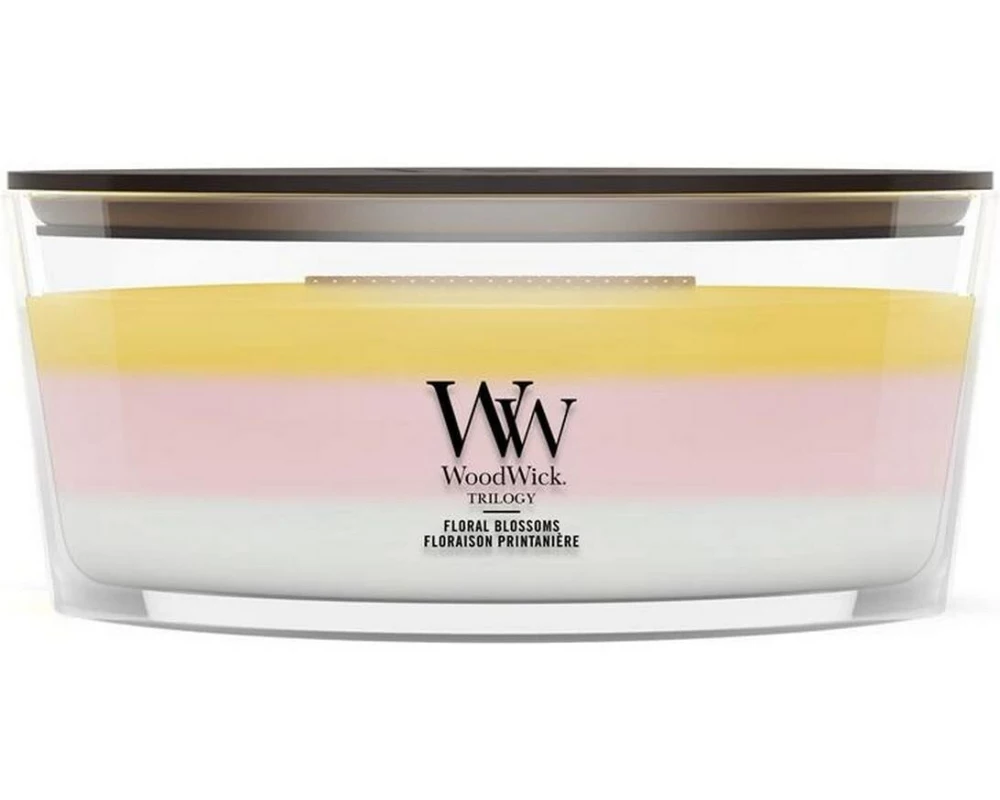 Woodwick Duftkerze Floral Blossoms Trilogy Ellipse