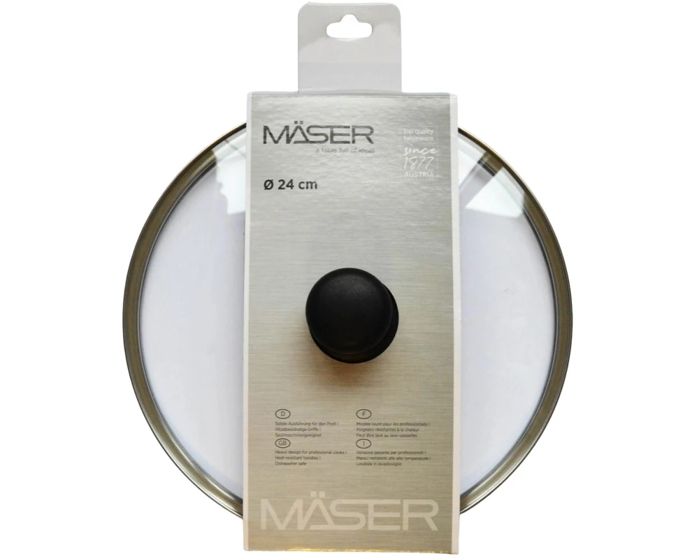Mäser Pfannendeckel 24 cm, Transparent