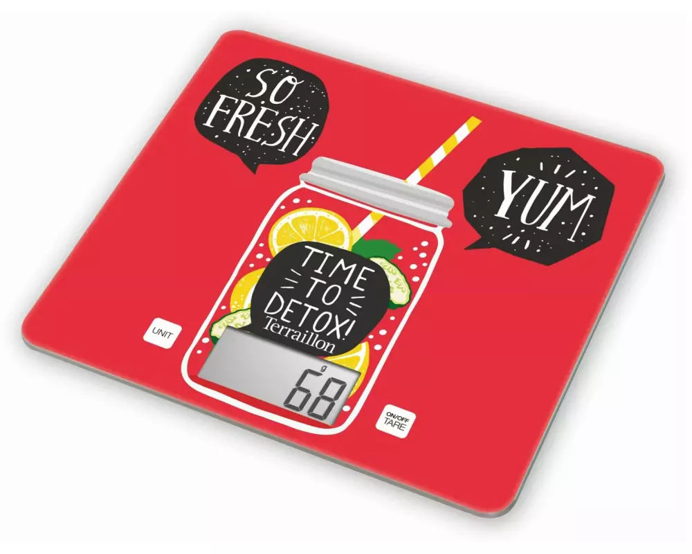 Terralion Küchenwaage T1040 Detox Rot