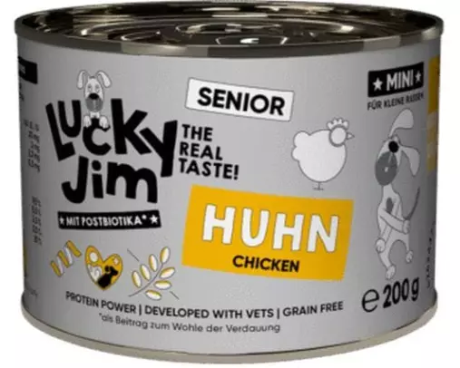Lucky Jim Nassfutter Mini Senior Huhn 200 g
