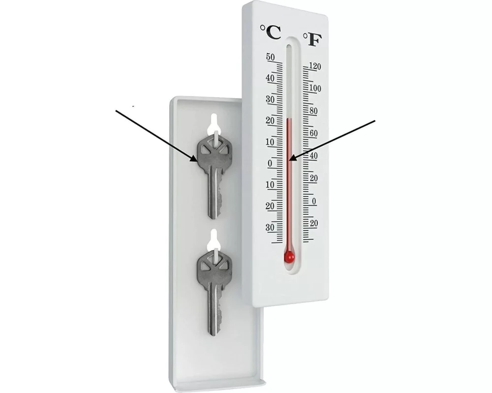 KH Security Thermometer Safe Weiss