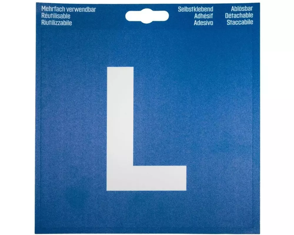 For The Drivers L-Schild ablösbar, 16 x 16 cm ablösbar, 16 x 16 cm