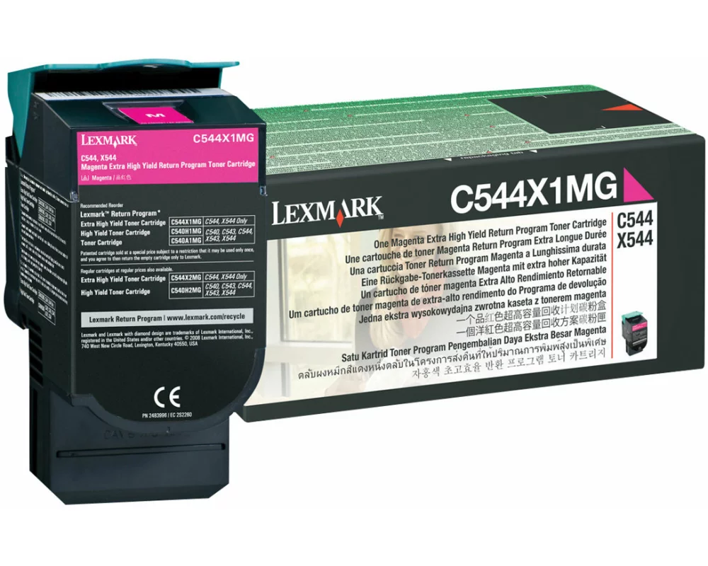 Lexmark C54x, X54x Toner magenta Extra high Capacity 4.000 pages return