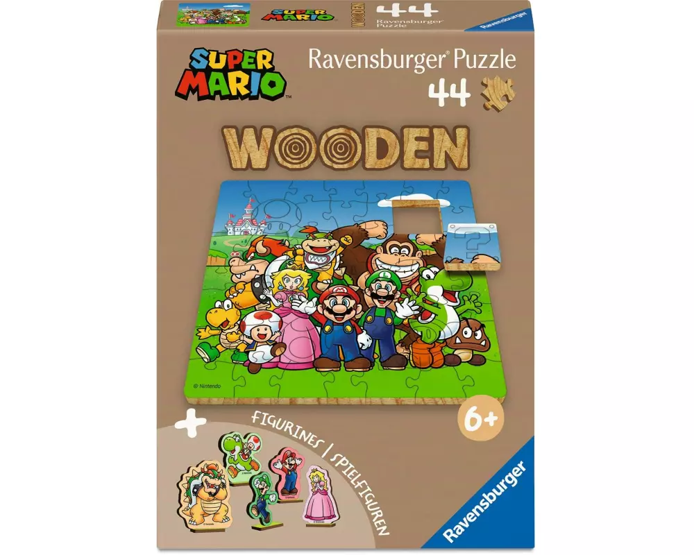 Ravensburger Puzzle Holzpuzzle Super Mario 44 Teile Holz 44 Teile