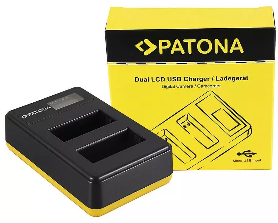 Patona Ladegerät Dual LCD USB Canon LP-E17