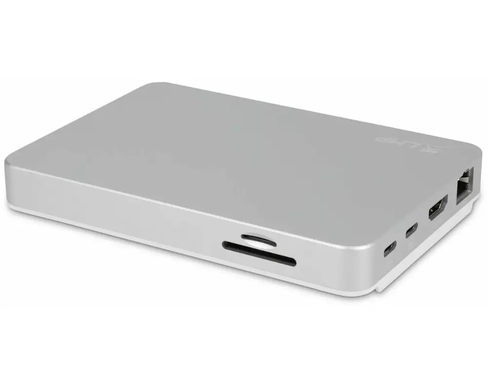 LMP Dockingstation USB-C DuoDock Silber