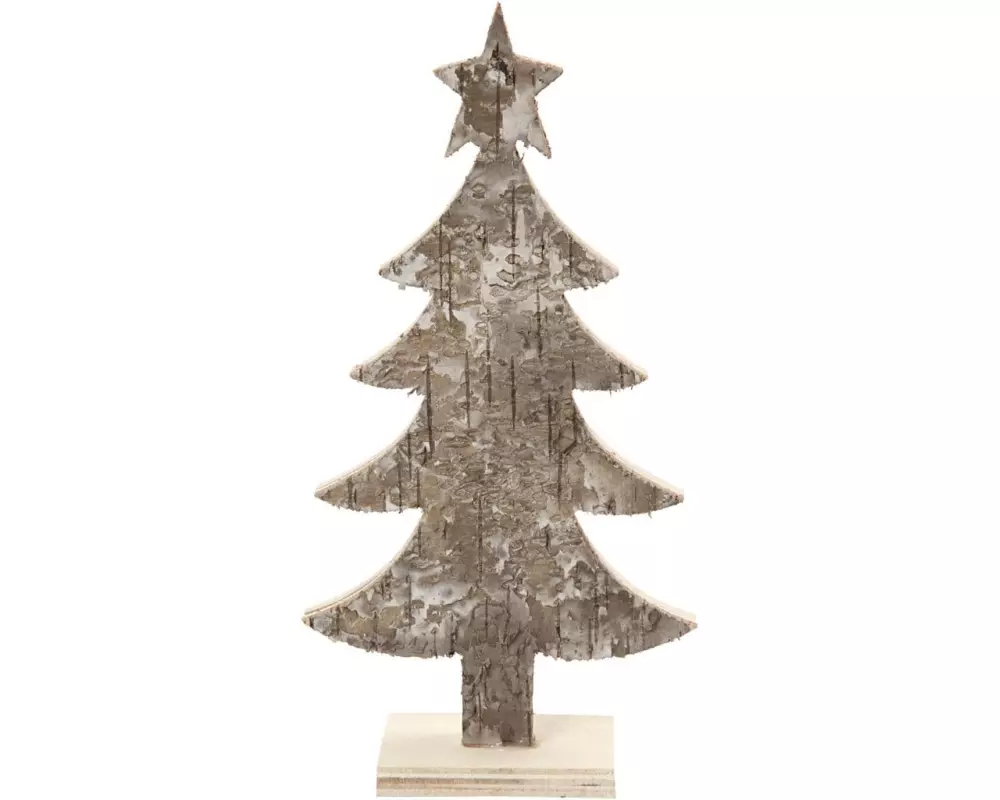 Creativ Company Deko Weihnachtsbaum Rinde, 18 x 9 cm