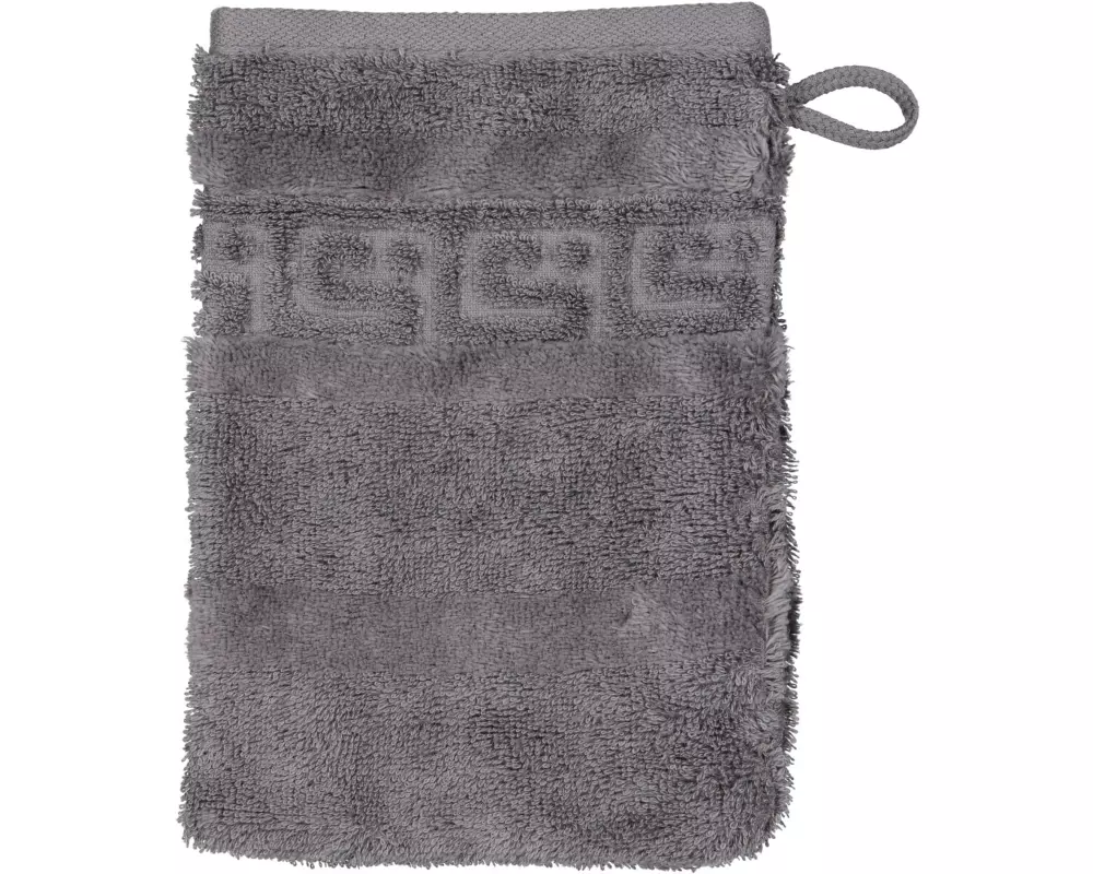 Cawö Waschhandschuh Noblesse 16 x 22 cm, Dunkelgrau