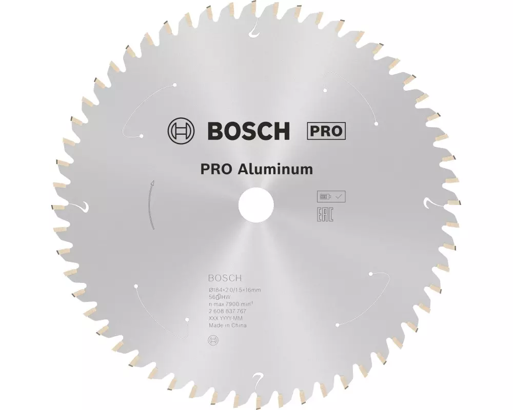 Bosch Professional Sägeblatt 184 x 2 x 16 mm, T56, 1 Stück